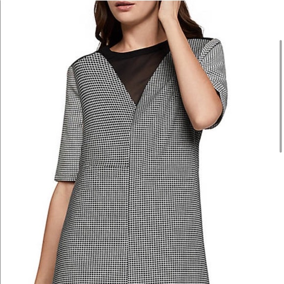 NWT BCBGeneration Black White Checkered Shift Dress. Size XXS - Picture 4 of 10